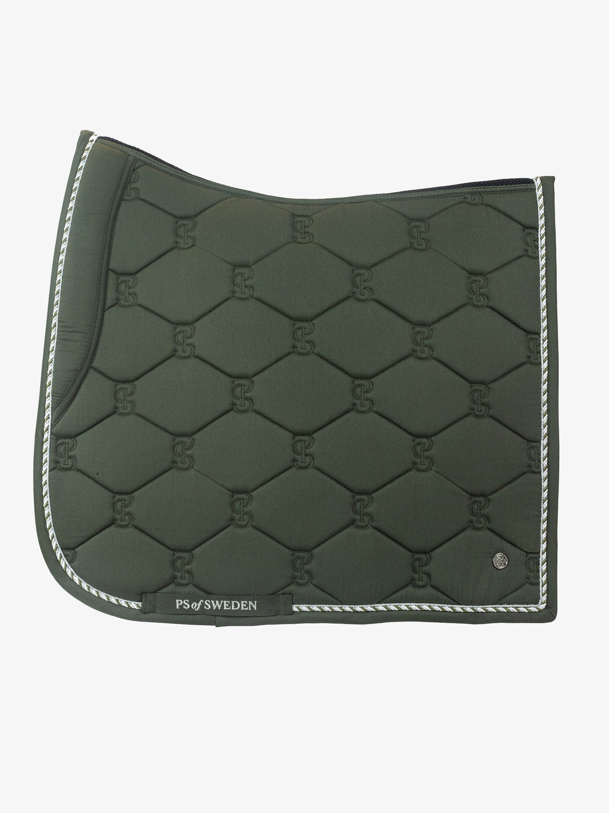 PS of Sweden Cotton Signature Dressage Saddle Pad Forest Green