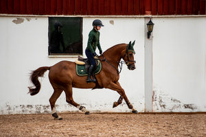 Equestrian Stockholm Ear Bonnet Forest Green