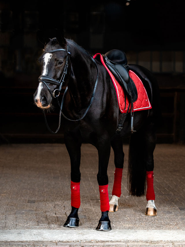 PS of Sweden Stardust Dressage Saddle Pad Dark Red