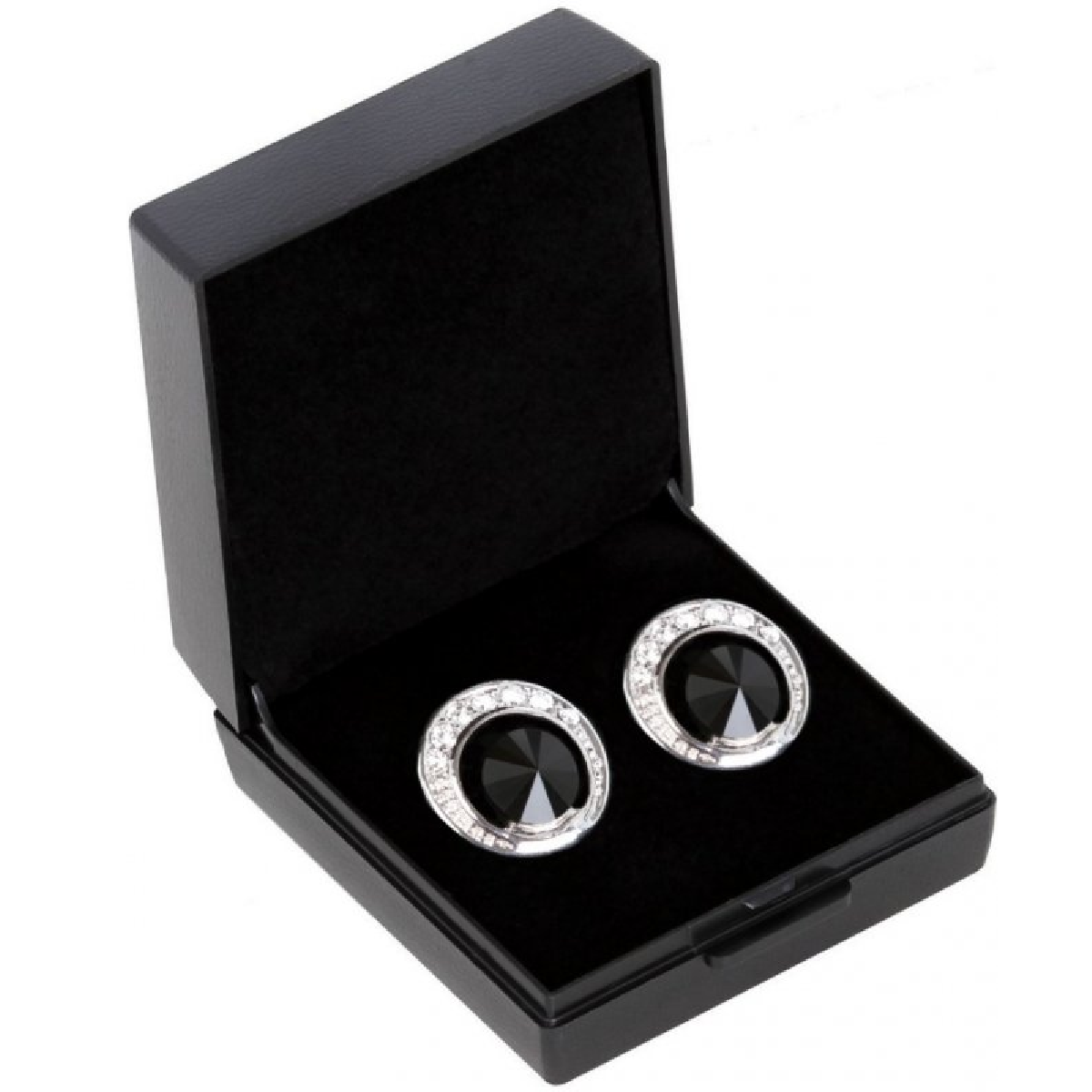 SD Design De Luxe Earrings Black Crystal