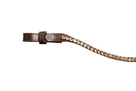 Finesse Crystal Browband Bronze