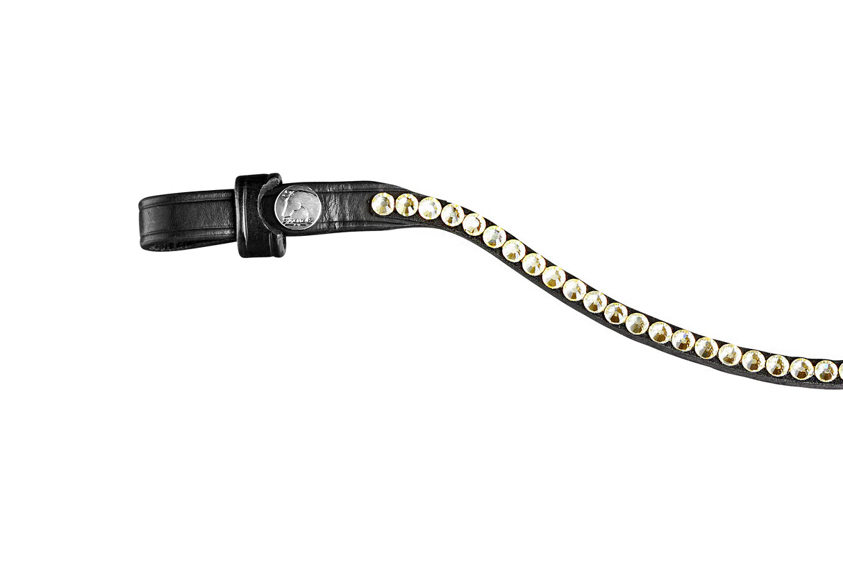 Finesse Crystal Browband Clear Gold