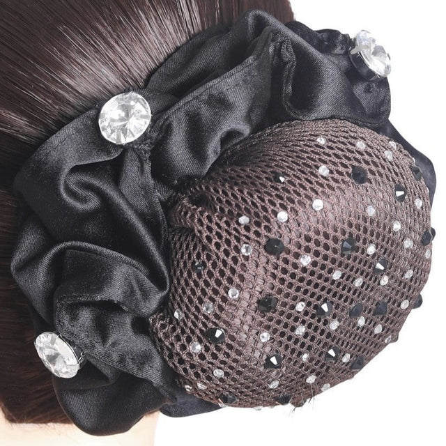 SD Design Clarissa Hair Net Black Crystal