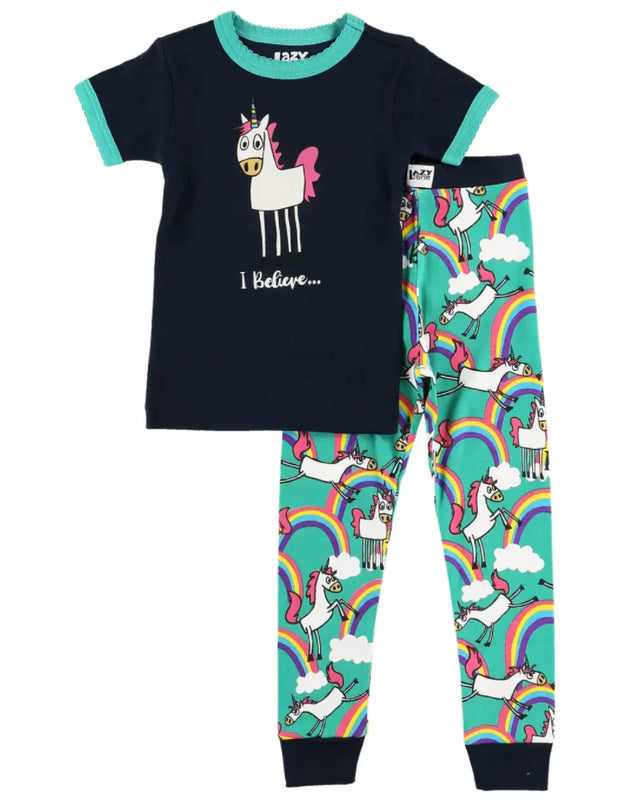 Lazy One Unicorn Childrens Pyjama Set