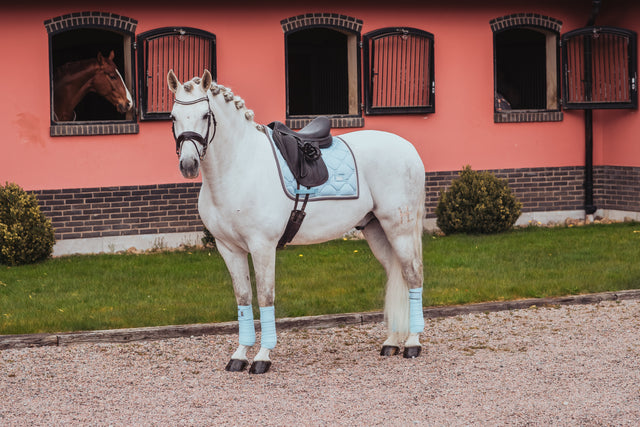 Equestrian Stockholm Dressage Saddle Pad Ice Blue