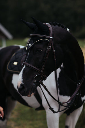 Equestrian Stockholm Jump Saddle Pad Black Gold