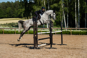 Equestrian Stockholm Jump Saddle Pad All Black Glimmer