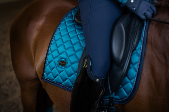 Equestrian Stockholm Dressage Saddle Pad Aurora Blues