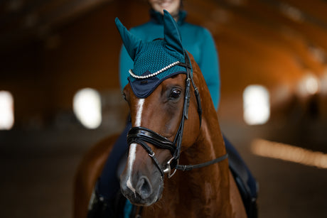 Equestrian Stockholm Ear Bonnet Aurora Blues