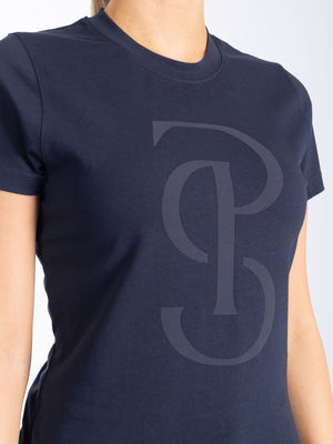 PS of Sweden Signe Cotton T-Shirt Navy