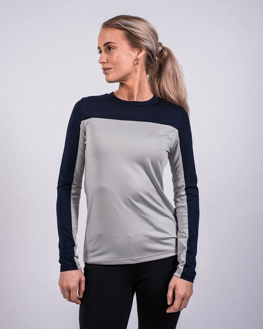 Fager Nicky Long Sleeve Shirt Navy/Grey