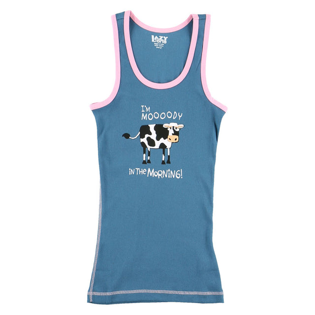 Lazy One Mooody in the Morning PJ Tank Top