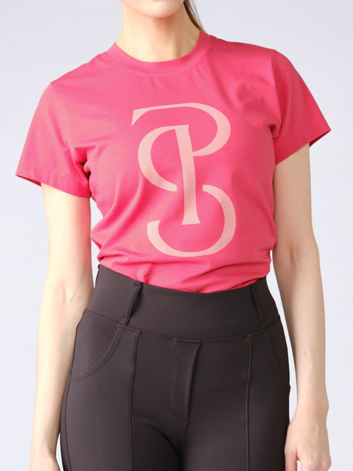 PS of Sweden Signe Cotton T-Shirt Berry Pink