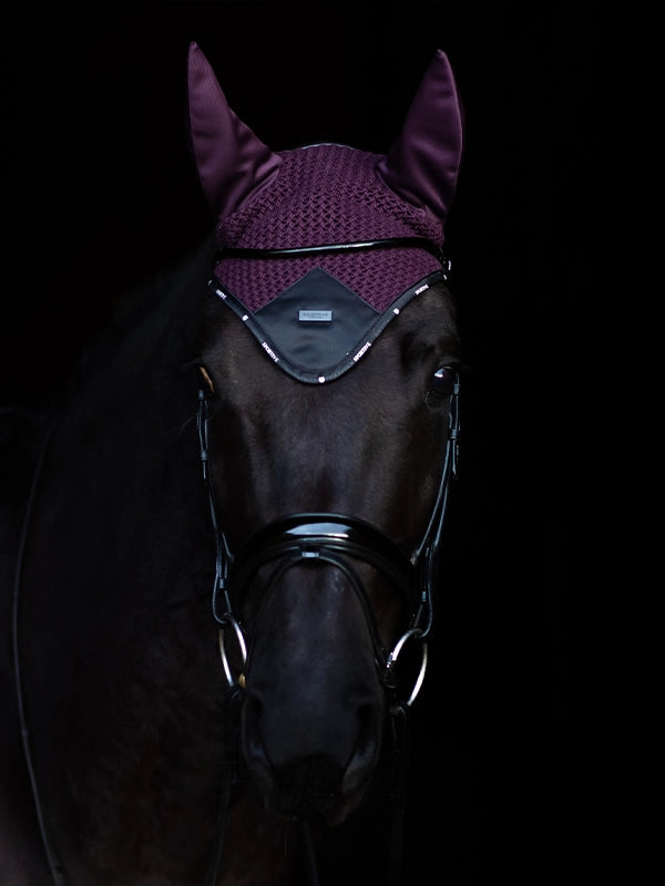 Equestrian Stockholm Ear Bonnet Sportive Black Raven