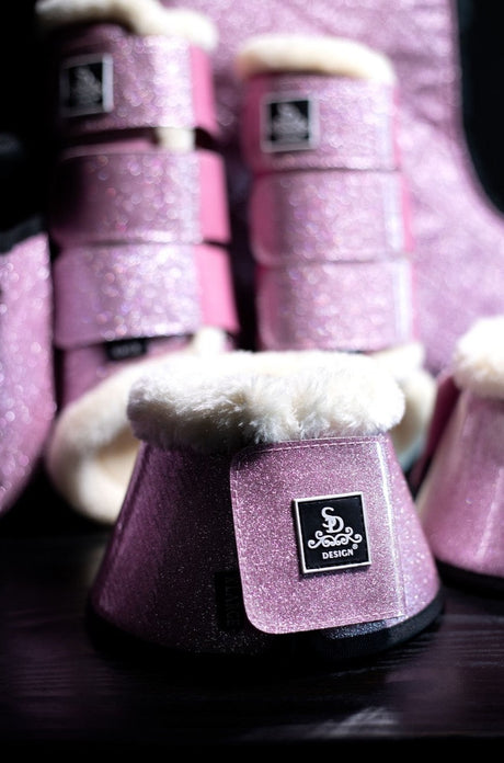 SD Design Hollywood Glamorous Fleece Brushing Boots Sparkling Rose