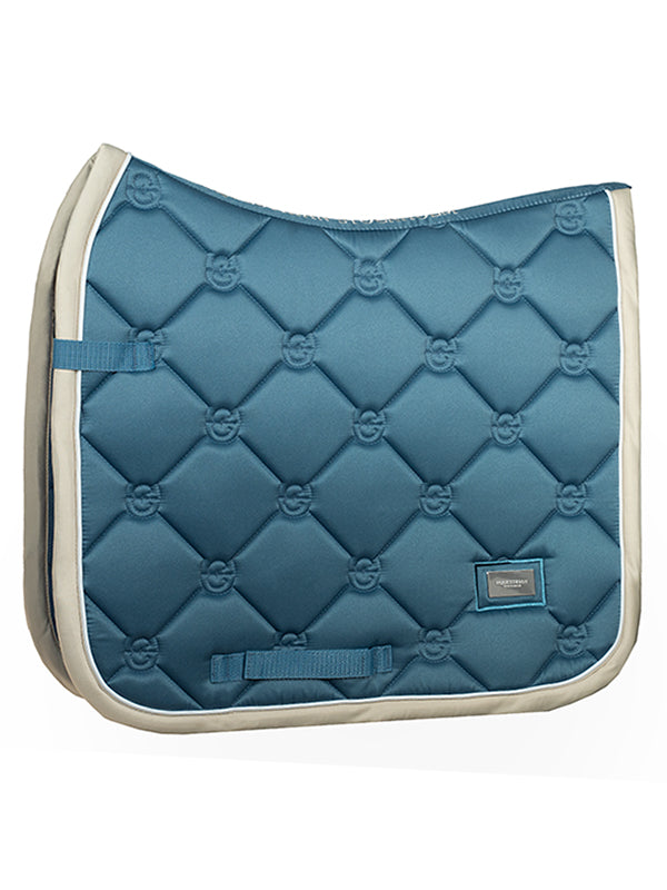 Equestrian Stockholm Dressage Saddle Pad Stone Blue