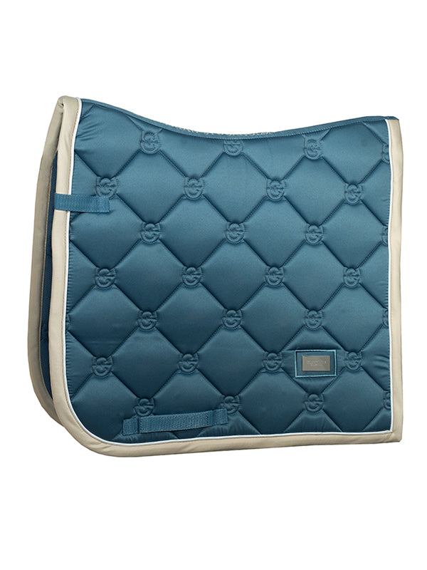 Equestrian Stockholm Dressage Saddle Pad Stone Blue