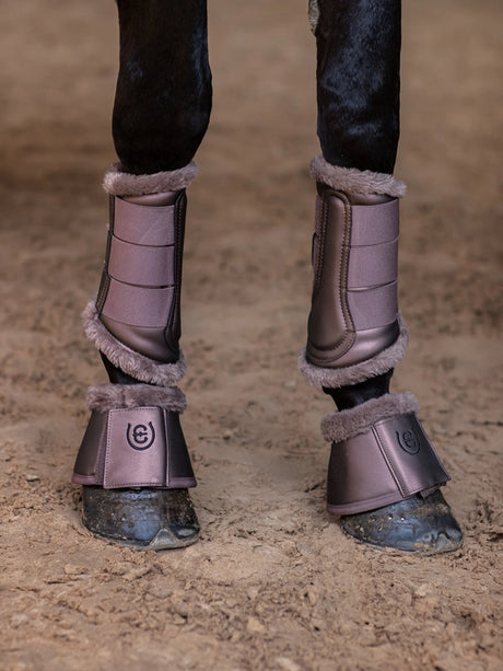 Equestrian Stockholm Brushing Boots Amaranth