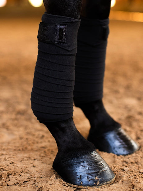 Equestrian Stockholm Bandages All Black Glimmer