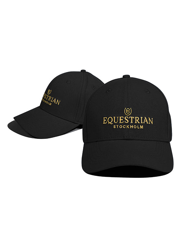 Equestrian Stockholm Cap Black Gold