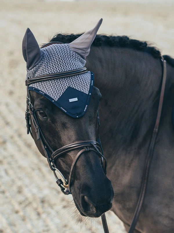 Equestrian Stockholm Ear Bonnet Sportive Blue Ash