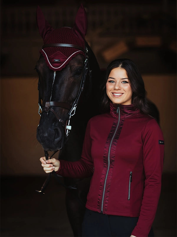 Equestrian Stockholm Fleece Jacket Bordeaux