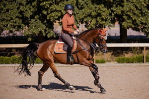 Equestrian Stockholm Jump Saddle Pad Bronze Gold