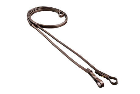 Finesse Rolled Leather Curb Reins