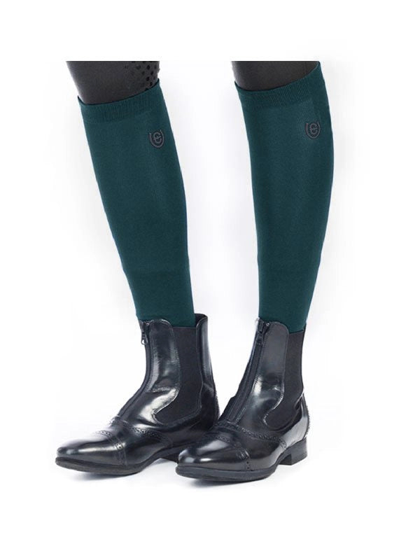 Equestrian Stockholm Socks Dark Emerald