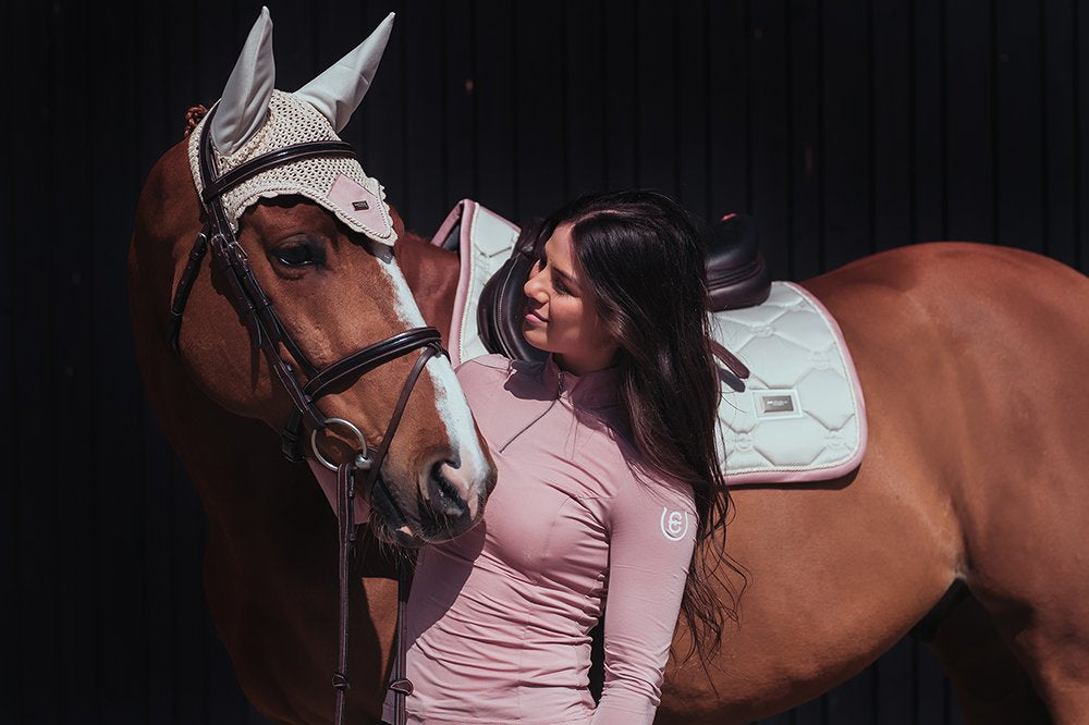 Equestrian Stockholm Ear Bonnet Desert Rose