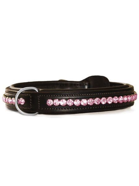 Equestrian Stockholm Dog Collar All In Pink