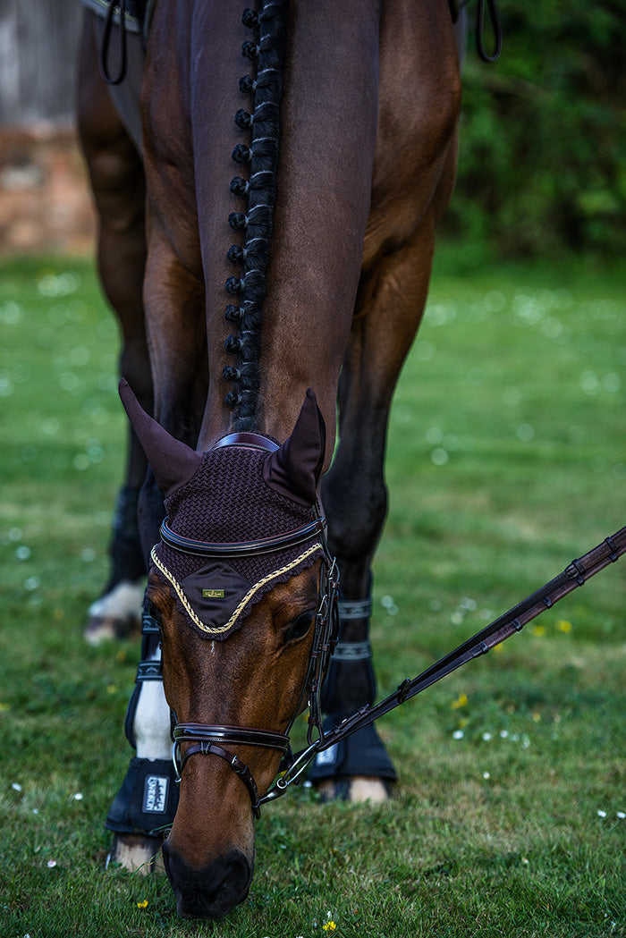 Equestrian Stockholm Ear Bonnet Golden Brown