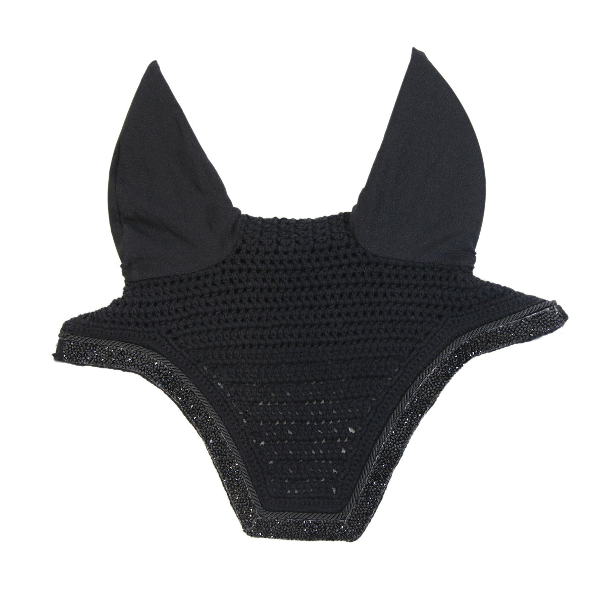 Kentucky Glitter Stone Wellington Ear Bonnet Black