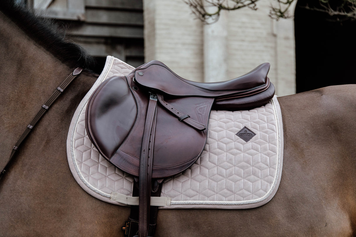 Kentucky Velvet Jump Saddle Pad Beige