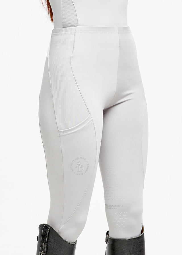 Aztec Diamond Icon Riding Leggings Grey