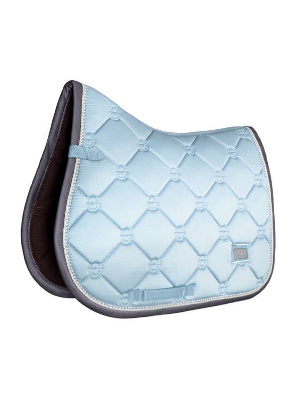 Equestrian Stockholm Jump Saddle Pad Ice Blue