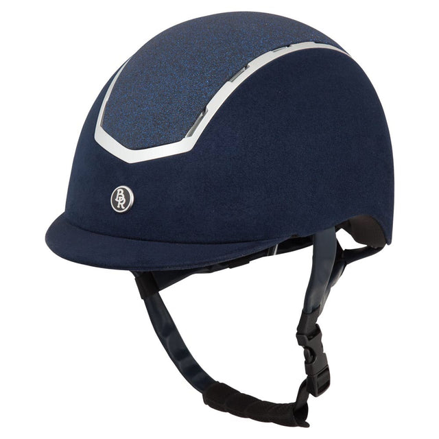 BR Equestrian Sigma Helmet Microfibre Glitter Navy