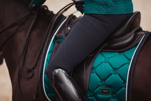 Equestrian Stockholm Dressage Saddle Pad Emerald