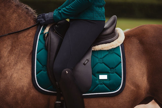 Equestrian Stockholm Dressage Saddle Pad Emerald