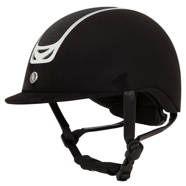 BR Equestrian Volta Helmet Microfibre Black