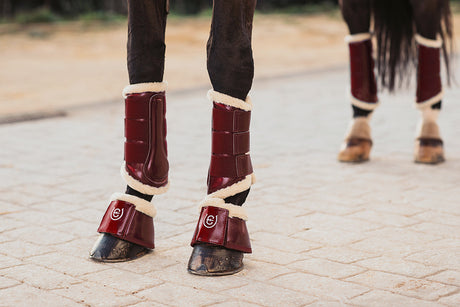 Equestrian Stockholm Fleece Bell Boots Bordeaux