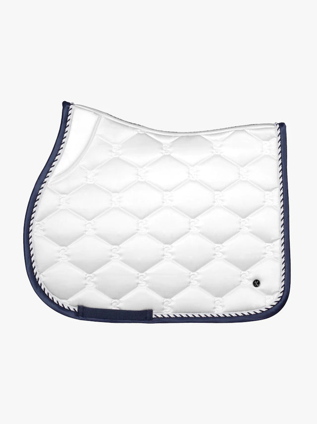 PS of Sweden Signature Jump Saddle Pad White/Navy