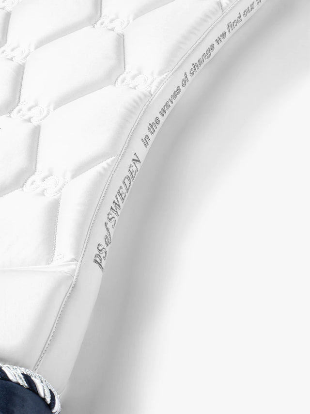 PS of Sweden Signature Dressage Saddle Pad White/Navy