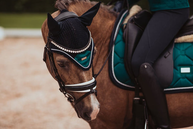 Equestrian Stockholm Ear Bonnet Emerald