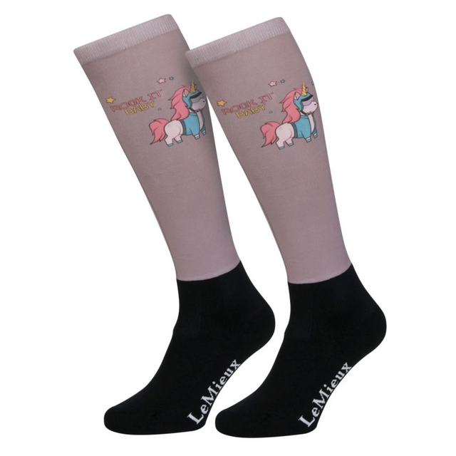 LeMieux Footsie Socks Unicorn Rock