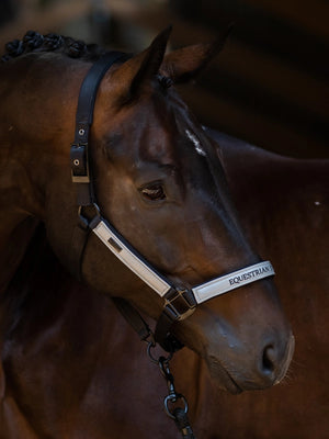 Equestrian Stockholm Halter & Lead Rope Luminous Black