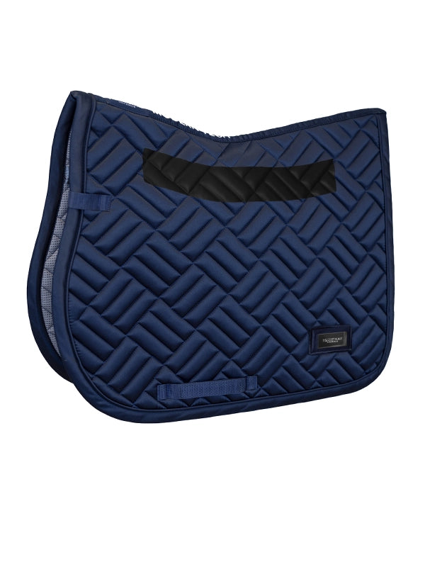 Equestrian Stockholm Maze Jump Saddle Pad Modern Tech Navy