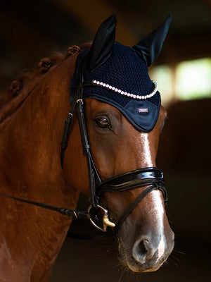 Equestrian Stockholm Ear Bonnet Modern Tech Navy