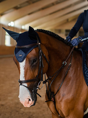 Equestrian Stockholm Ear Bonnet Modern Tech Navy