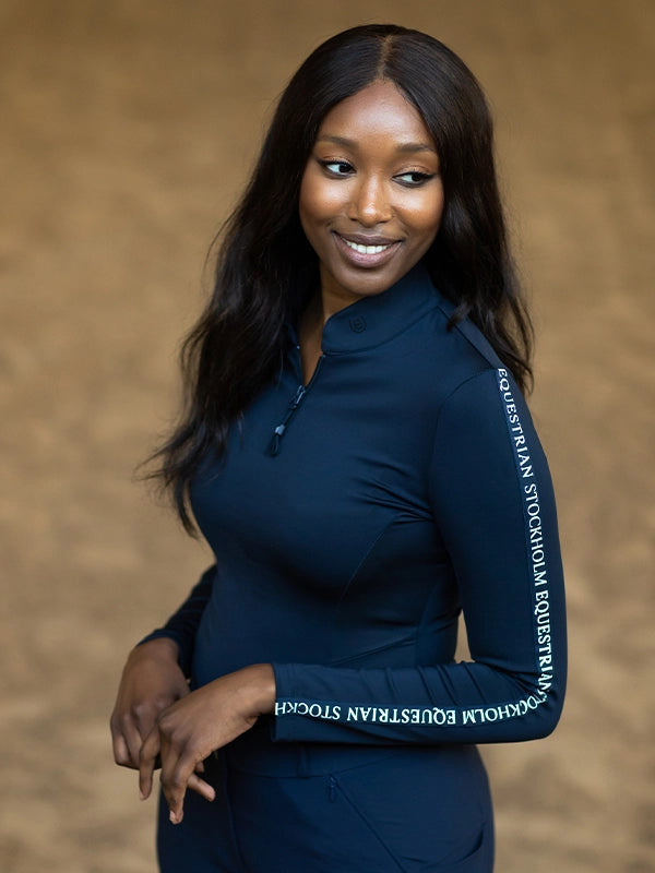 Equestrian Stockholm Power Base Layer Modern Tech Navy